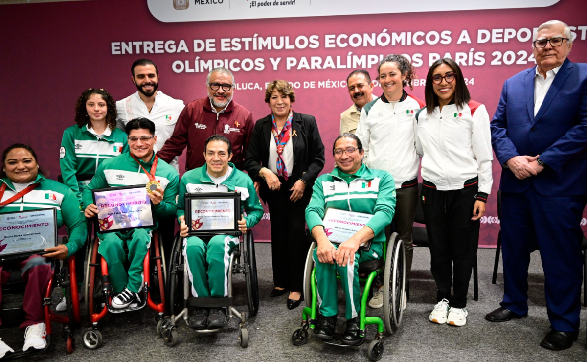 Reconocimiento al deporte: Gobernadora Delfina Gómez Álvarez otorga 8 mdp a atletas destacados