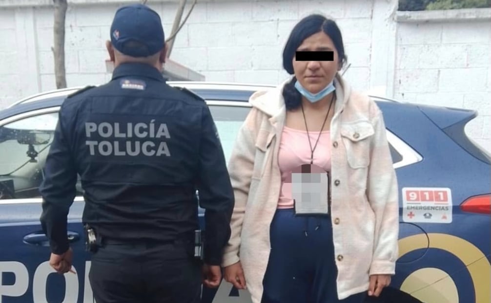 Maytrella Ester “N”, de 24 años, fue detenida cuando conducía una camioneta Volkswagen Pointer con reporte de robo. Foto especial