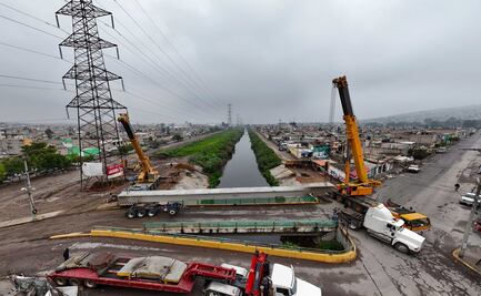 Avanza construcción del nuevo puente peatonal entre Nezahualcóyotl y Chimalhuacán