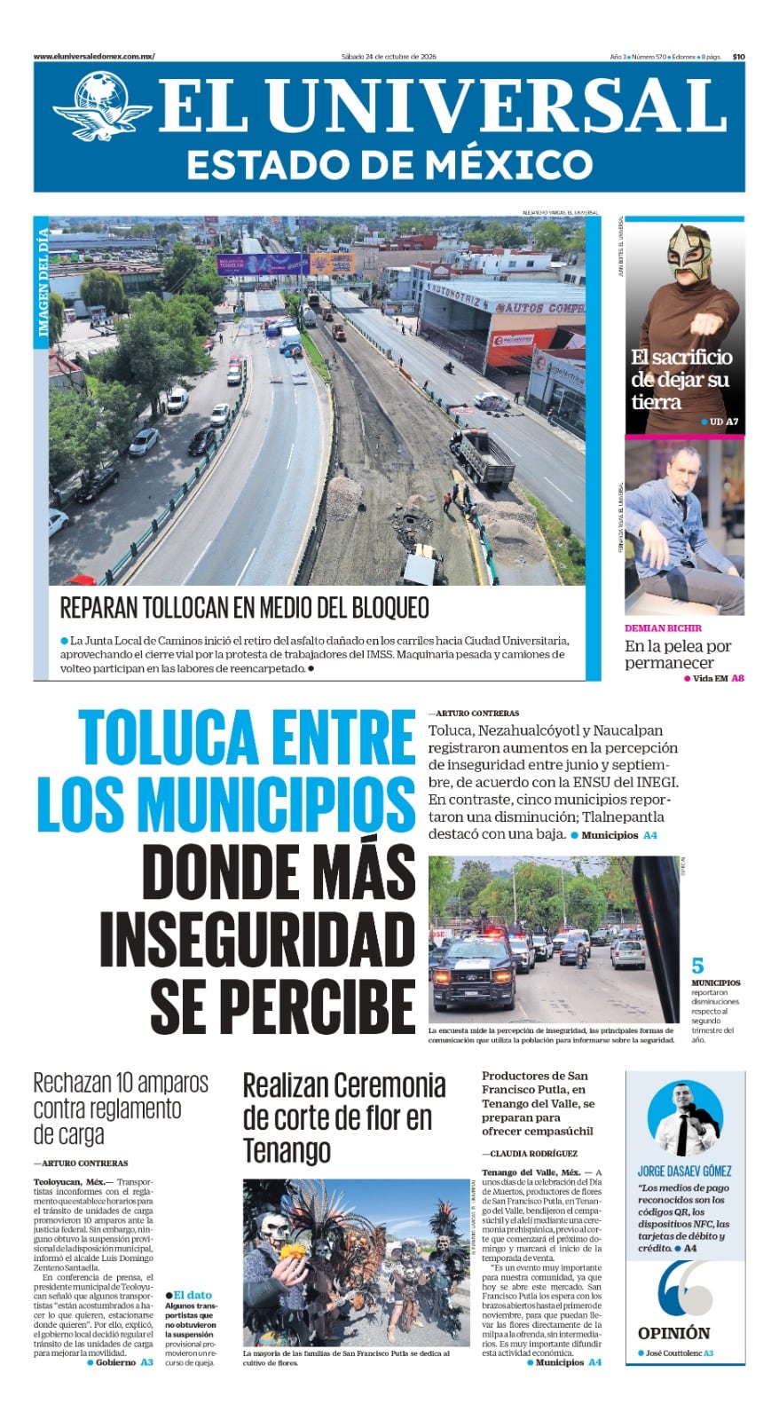 Portada del 24 de octubre