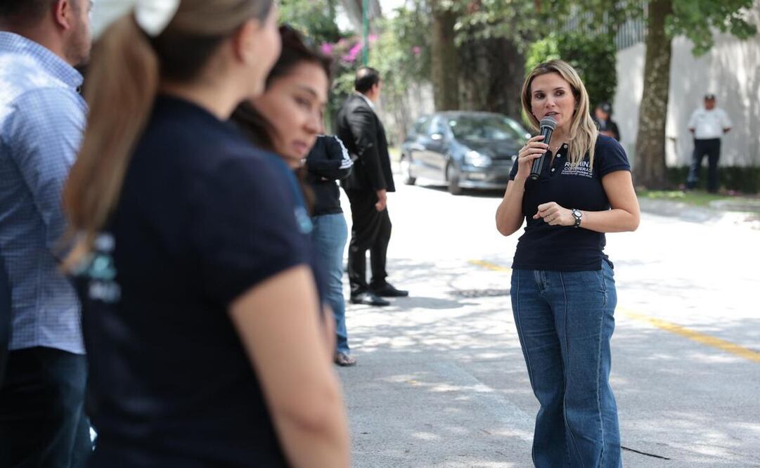 La presidenta municipal, Romina Contreras, informó que, en las tres zonas que conforman al territorio, se han invertido más de 155 millones de pesos para renovar las vialidades / Foto Especial