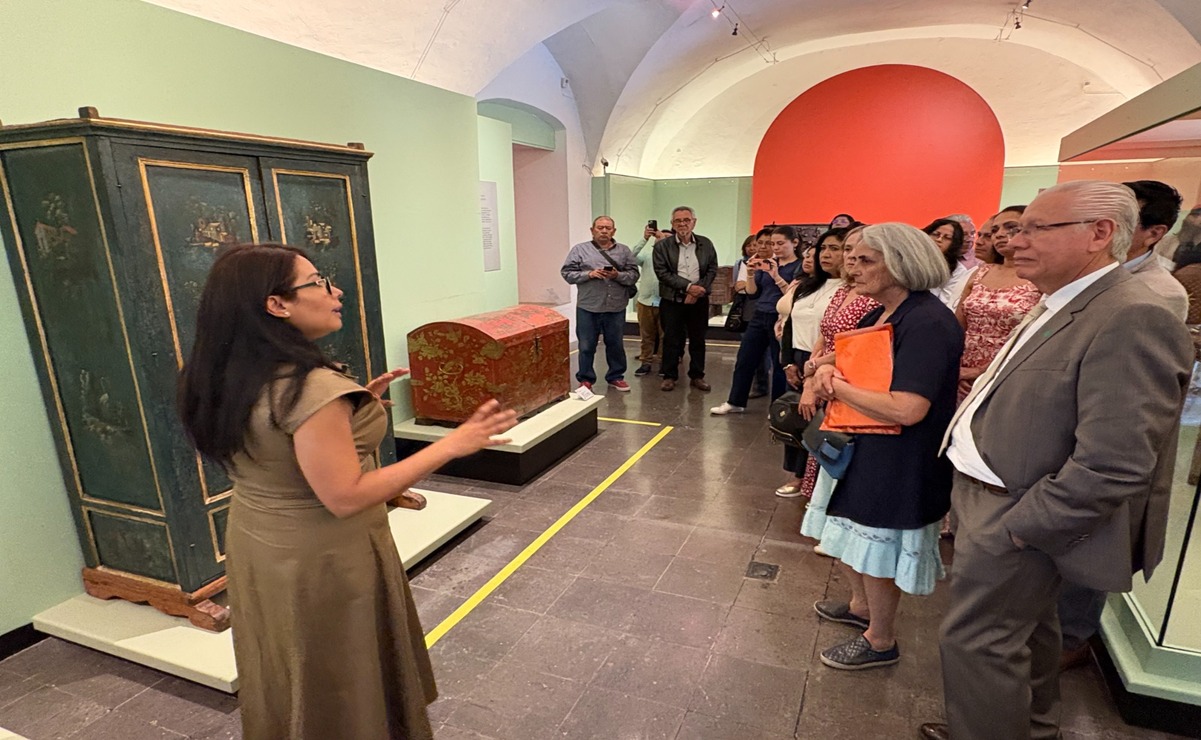 El público podrá apreciar baúles chinos, escritorios, cajas y alhajeros que datan de la época virreinal y forman parte del acervo del Museo Nacional del Virreinato. Foto: Arturo Contreras / El Universal Estado de México