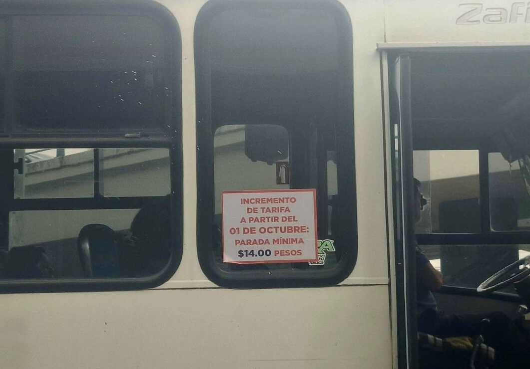 Transportistas en el Valle de Toluca amenazan con subir dos pesos la tarifa, a partir de mañana