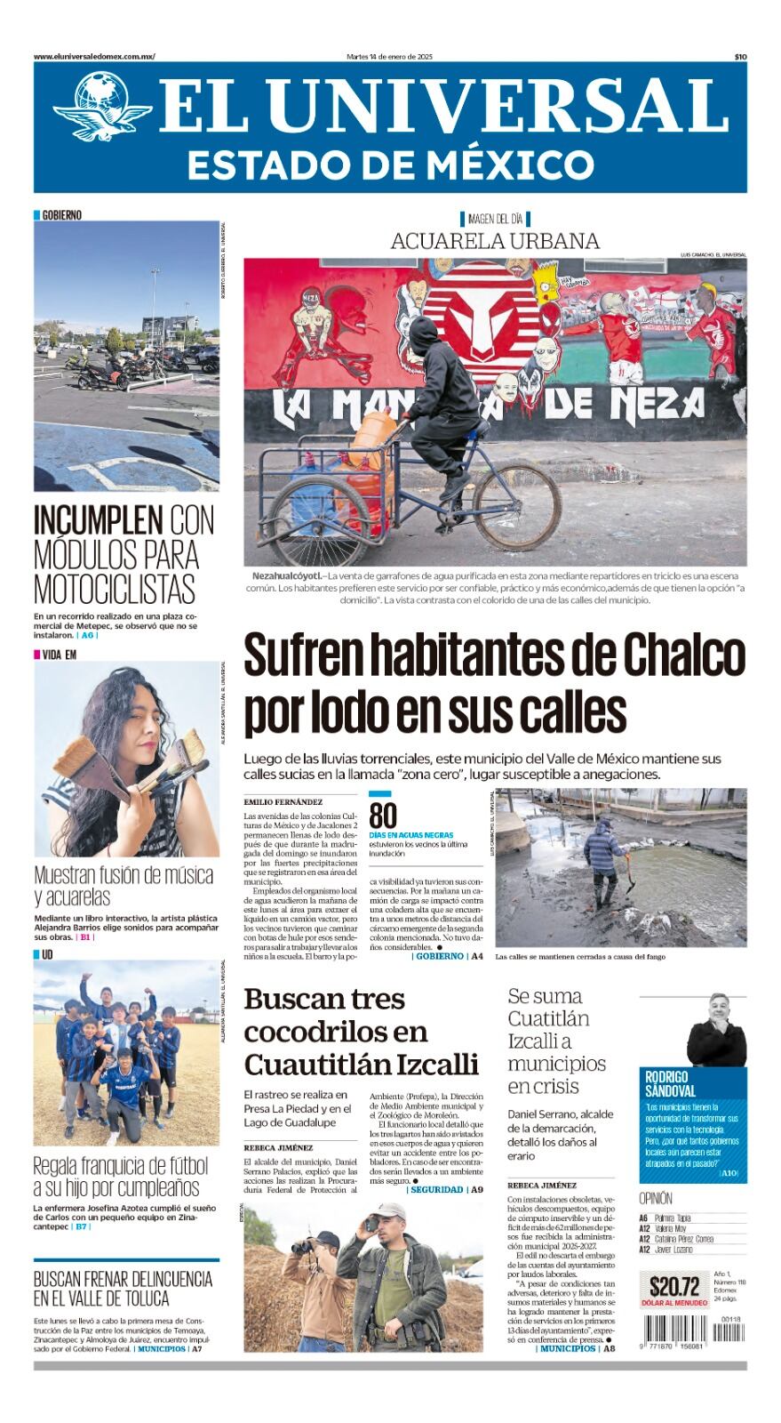 Portada Edomex 14 de enero de 2025