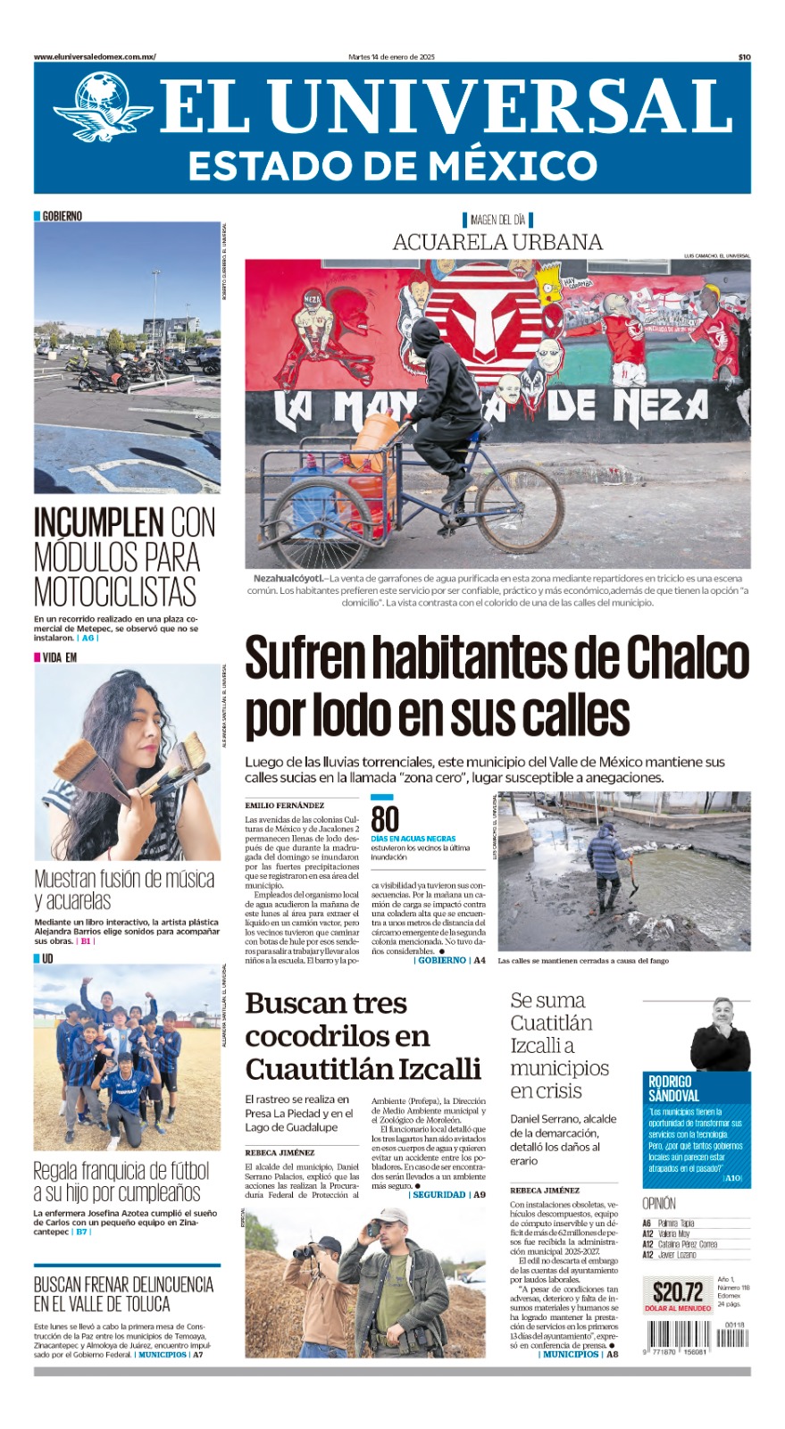 Portada Edomex 14 de enero de 2025