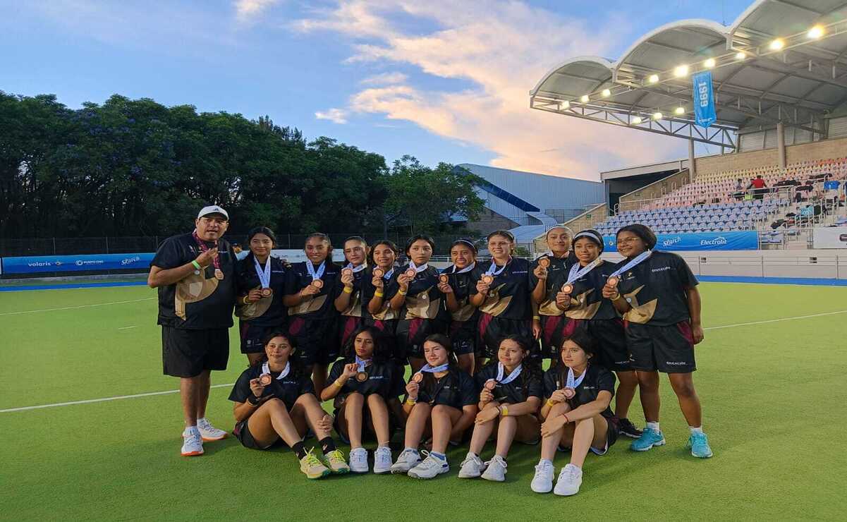 La delegación de Hockey sobre Pasto conquisto 6 medallas en Olimpiada Nacional: tres de oro y tres más de bronce. Foto: Especial