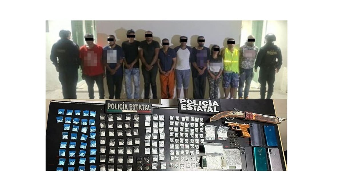 Además, localizaron algunos cartuchos útiles calibre 22 milímetros y dos artefactos con características de arma de fuego. Foto: especial