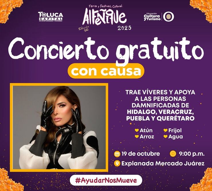 El Ayuntamiento de Toluca busca que esa energía se transforme en ayuda para las familias de los estados recientemente afectados por lluvias e inundaciones. Foto: especial