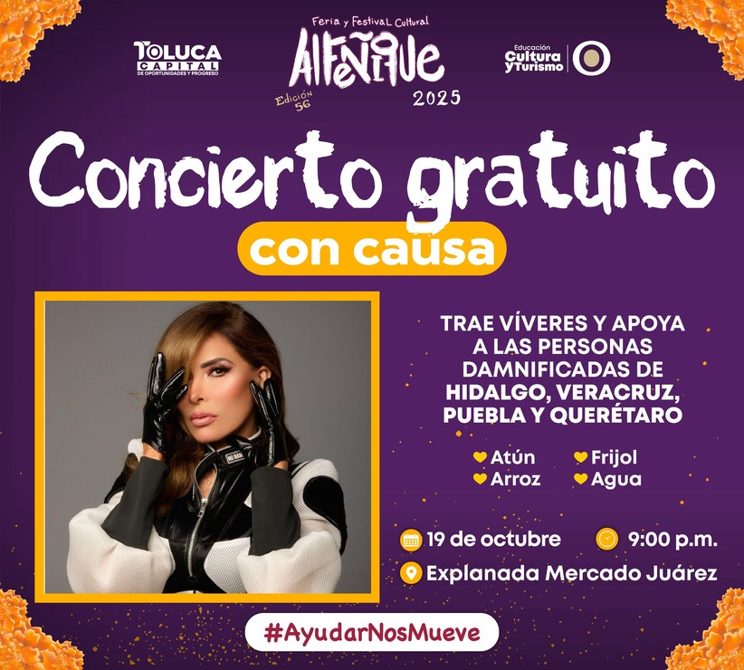 Toluca convierte la música en solidaridad: conciertos con causa en el Alfeñique 2025