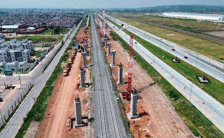 Obras del Tren AIFA–Pachuca se vuelven visibles en tramo de Nextlalpan