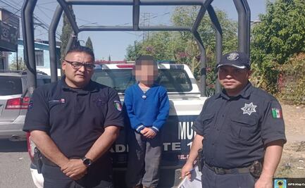 Ecatepec: Célula de Búsqueda localiza a niño solo en la calle y lo reintegra a su familia
