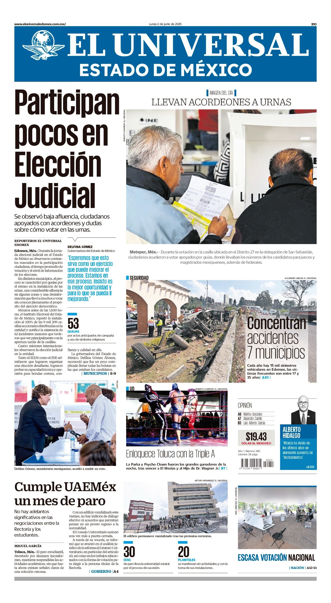 Portada 2 de junio 2025