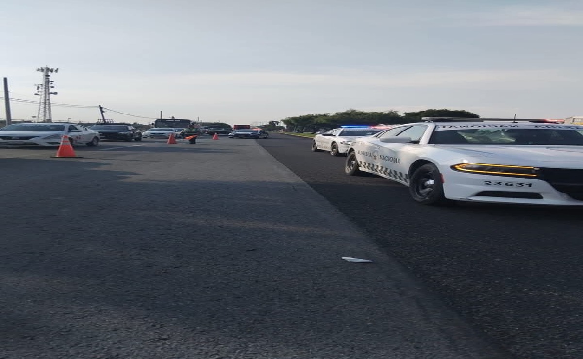 Al lugar también llegaron elementos de la Guardia Nacional división carreteras / Foto: Especial