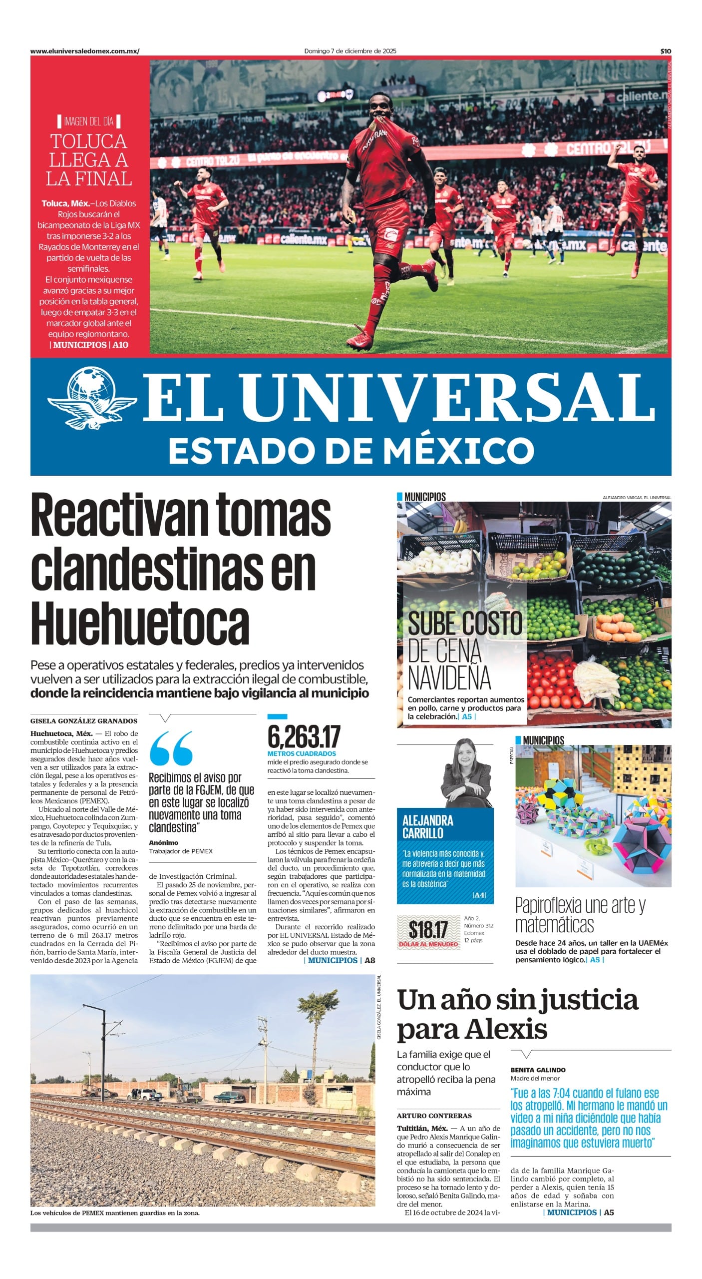 Portada del 07 de diciembre