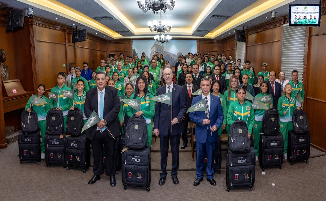 La delegación de deportista está conformada por 153 competidores que representarán a México, en la III FISU América Games 2024. Foto: Especial