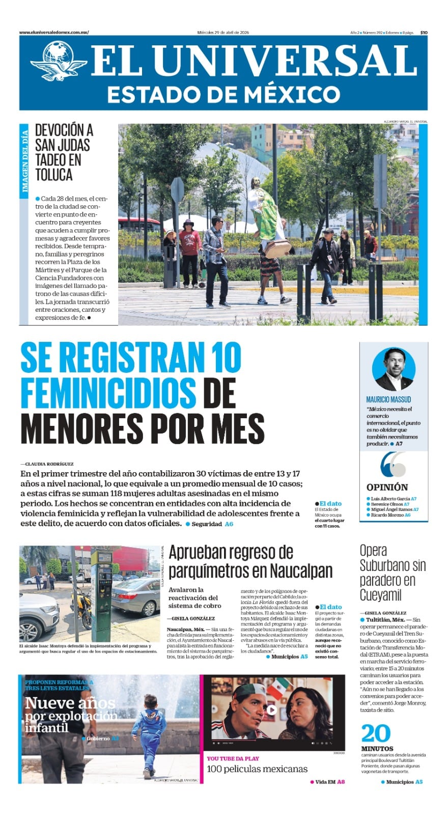 Portada 29 de abril de 2026