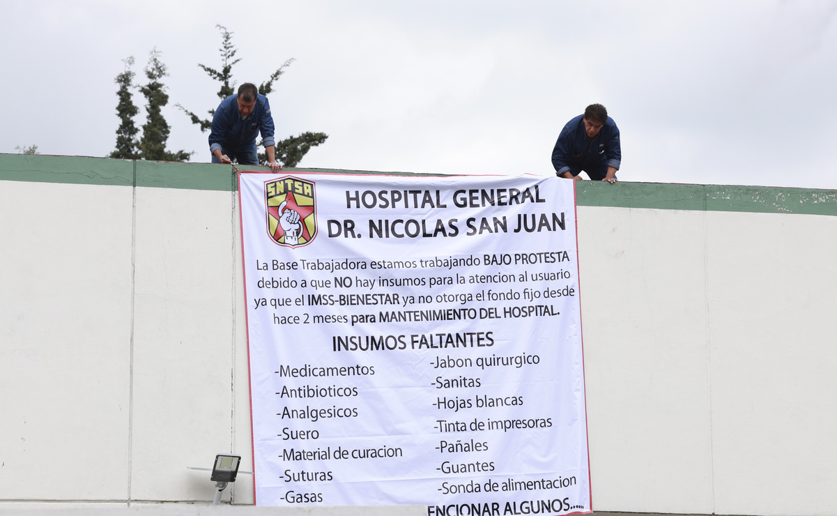 Toluca: Denuncian falta de insumos en Hospitales Adolfo López Mateos y Nicolás San Juan