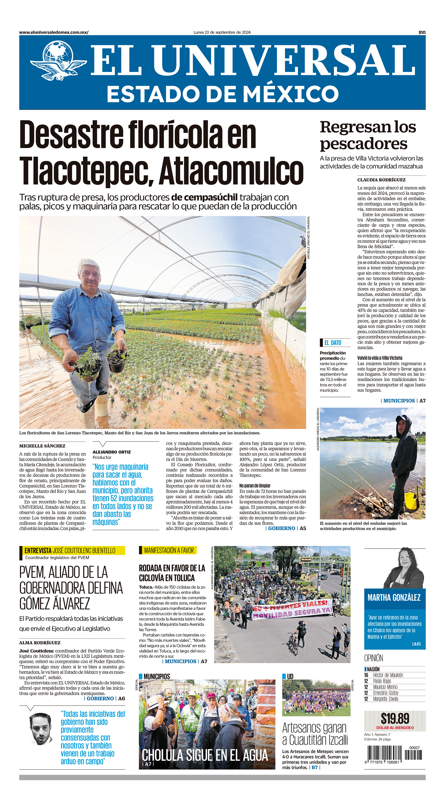 Portada 23 de septiembre de 2024