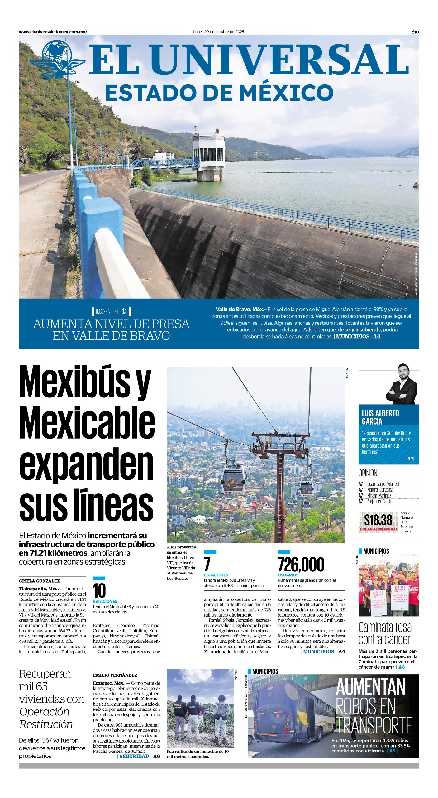 Portada 20 de octubre 2025