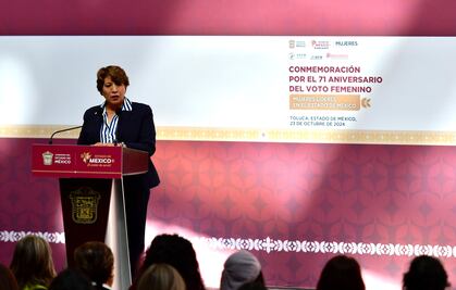 Gobernadora del Edomex convoca a mujeres a no fallarse ni limitarse