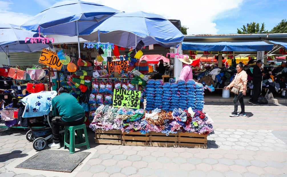 En Chiconcuac, el IMPI aseguró cerca de 9 mil artículos falsificados valorados en más de 600 mil pesos. Foto Alejandro Vargas / El Universal
