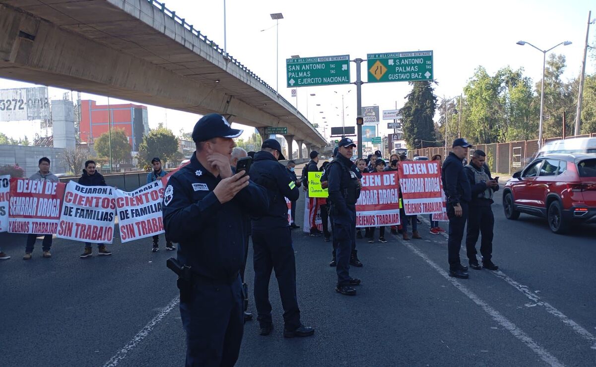 Esta protesta paraliza la circulación vial a lo largo de varios kilómetros de Periférico Norte / Foto Especial