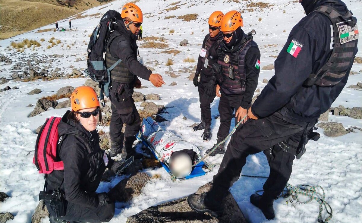 Policías de Alta Montaña y Agreste realizaron el rescate / Foto Especial
