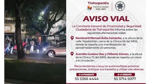Trabajadores del IMSS bloquean Periférico Norte y Gustavo Baz exigiendo “salario justo”