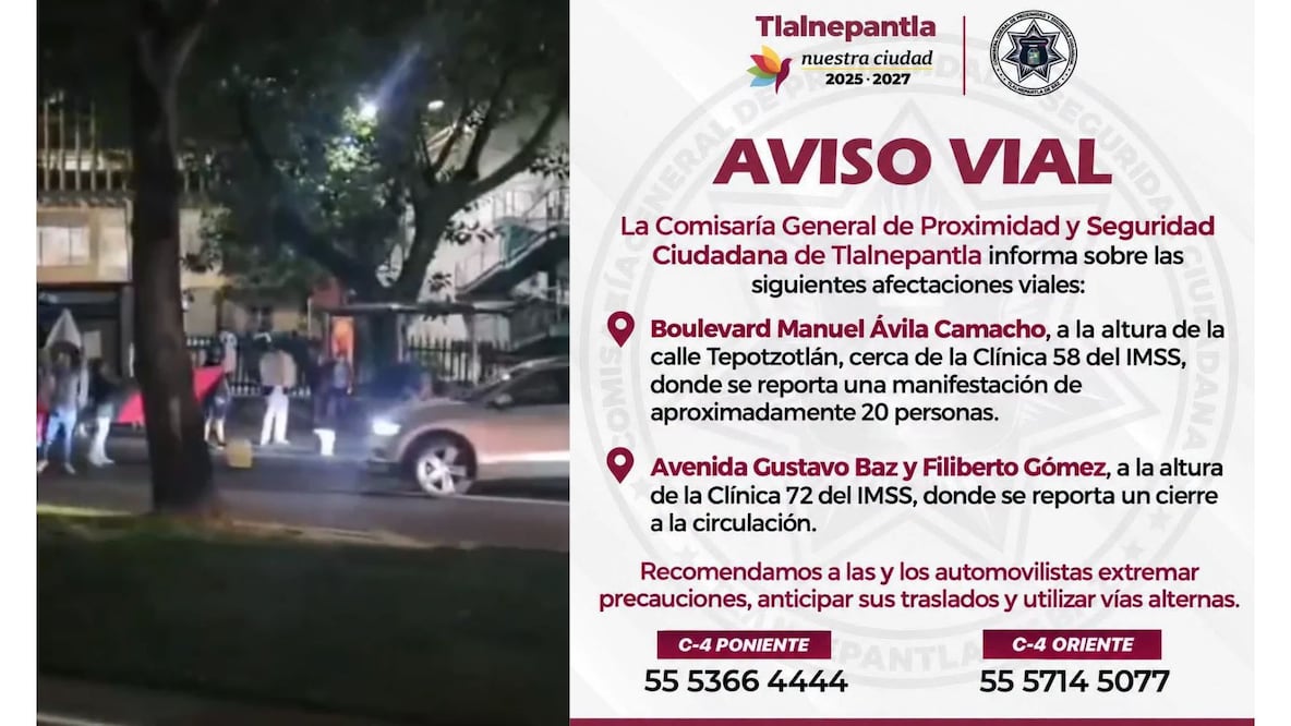 El cierre de estas vialidades estratégicas genera un severo tránsito lento con dirección a la Ciudad de México. Foto Especial