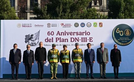 Delfina Gómez conmemora 60 años del Plan DN-III-E en Toluca