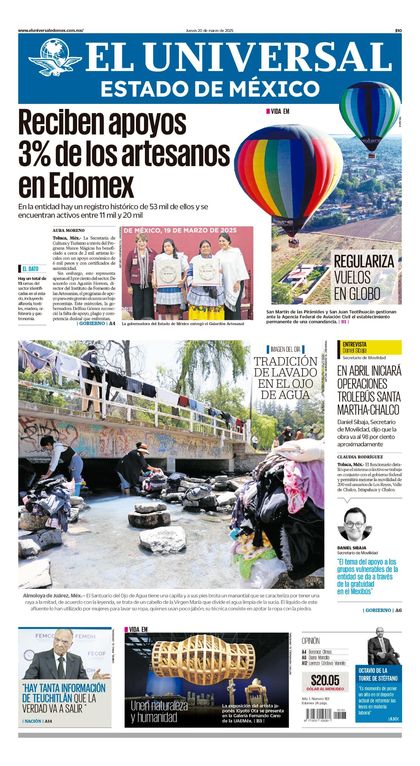 Portada Edomex 20 de marzo 2025