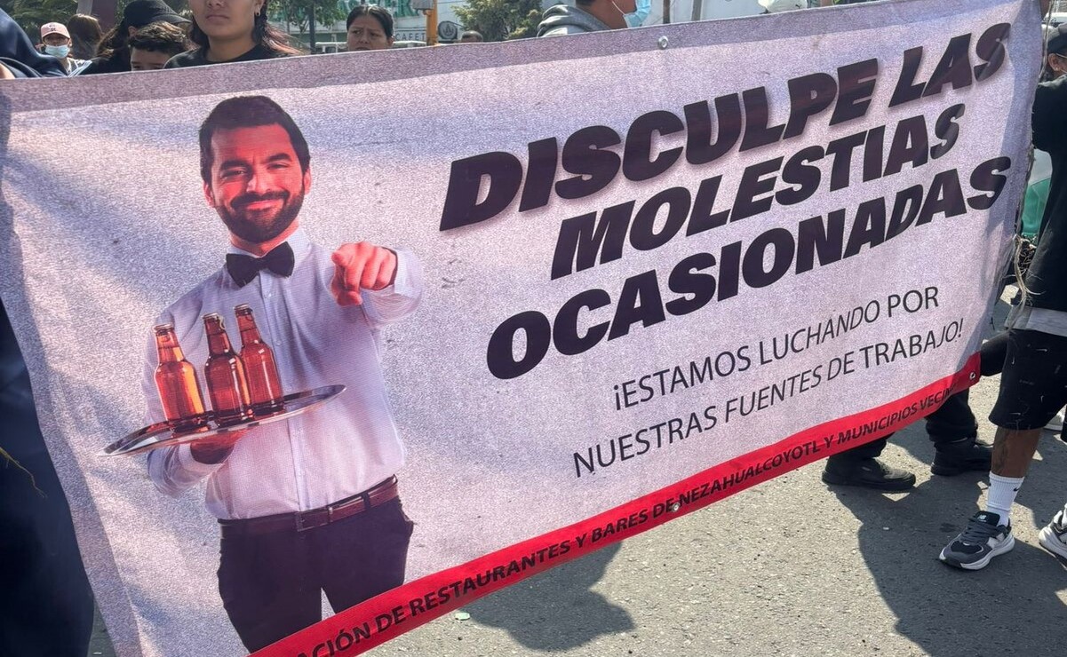 Bloqueo en Nezahualcóyotl: Trabajadores de bares protestan contra el Operativo Atarraya