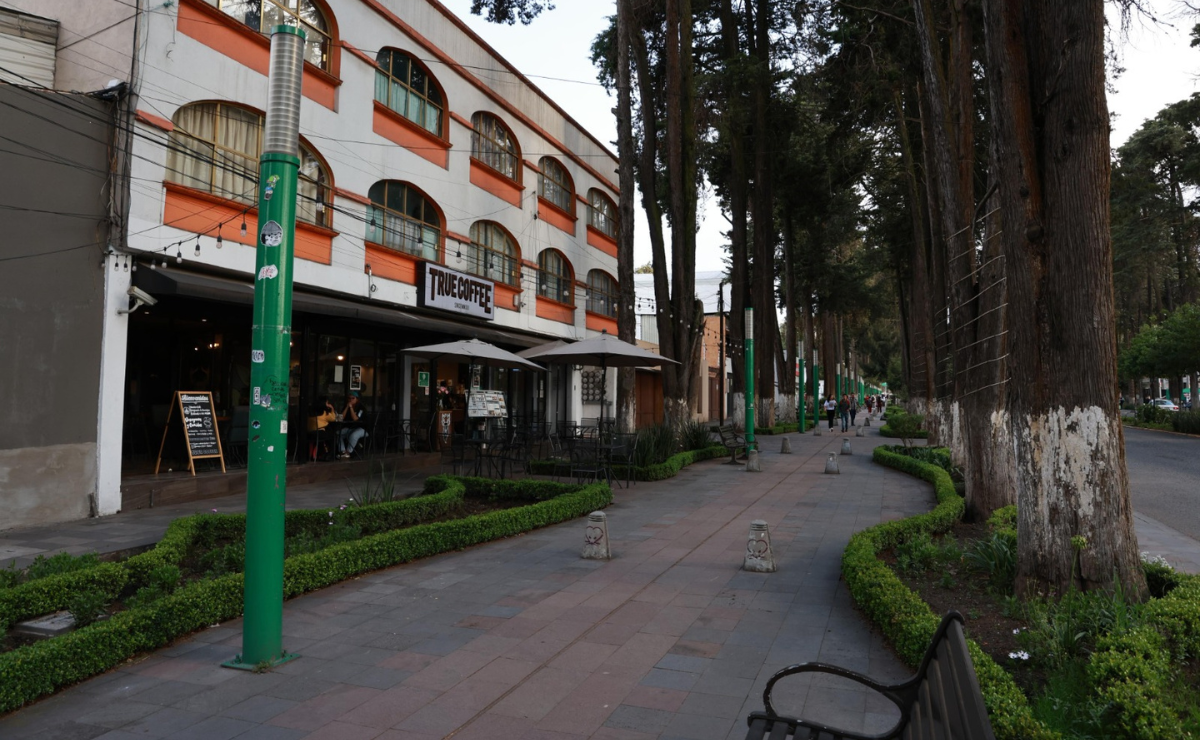 Vecinos de la colonia Colón en Toluca, representados por el delegado Octavio Chávez, denuncian que la ampliación del Paseo Dominical provoca caos vial y afecta a los negocios de la zona. Foto: Sergio García