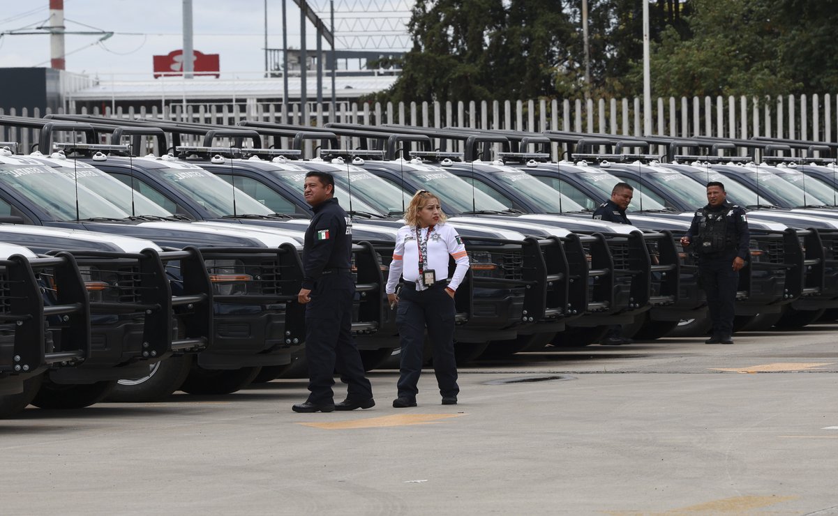 La Guardia Nacional y las policías municipales tendrán un despliegue operativo similar en el Edomex. Foto: Alejandro Vargas / El Universal Estado de México