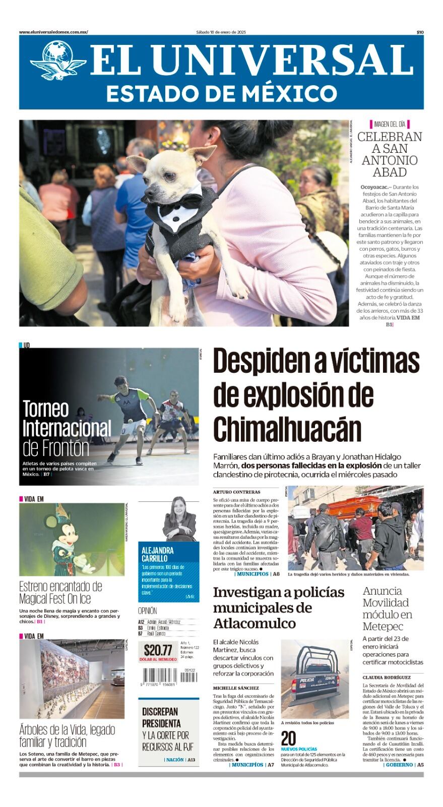 Portada 18 de enero 2025