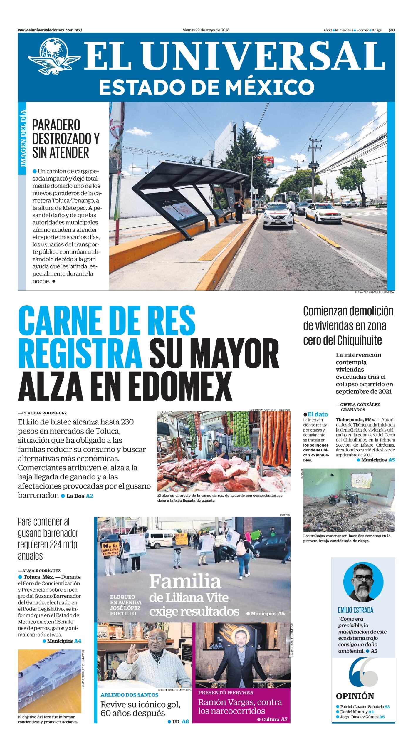 Portada del 29 de mayo de 2026