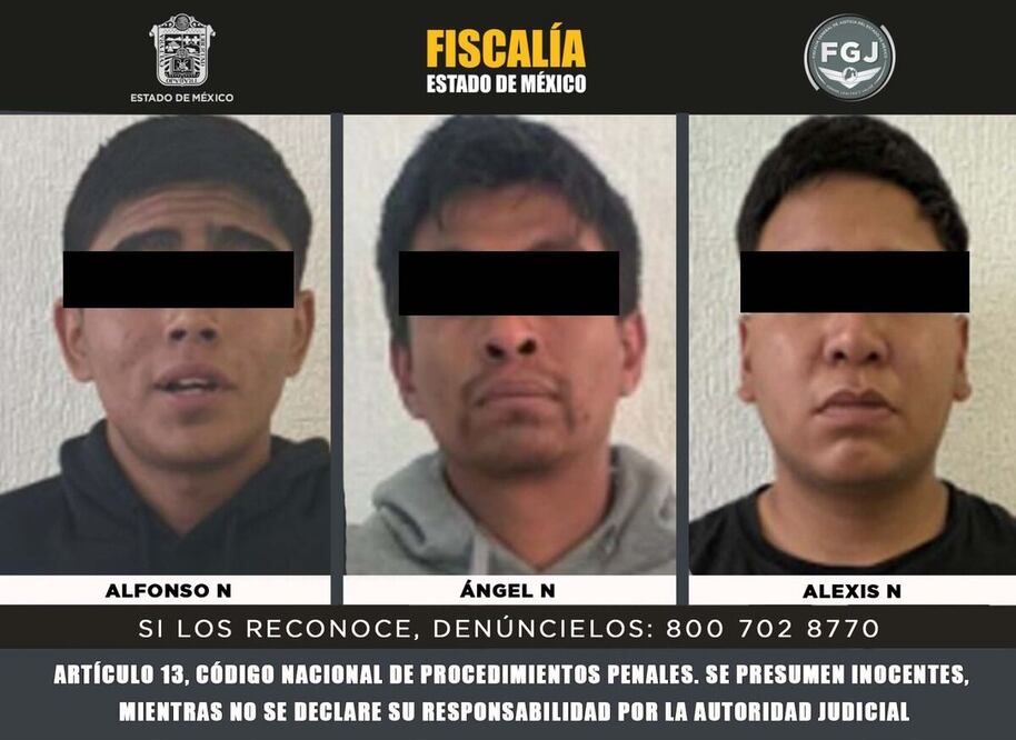 Cuautitlán Izcalli, Mex.- Alexis “N”, Ángel Eduardo “N” y Alfonso de Jesús “N” sometieron al conductor de una unidad de carga que transportaba computadoras en el Circuito Exterior Mexiquense y cuya mercancía estaba valuada en más de 1 millón de pesos.