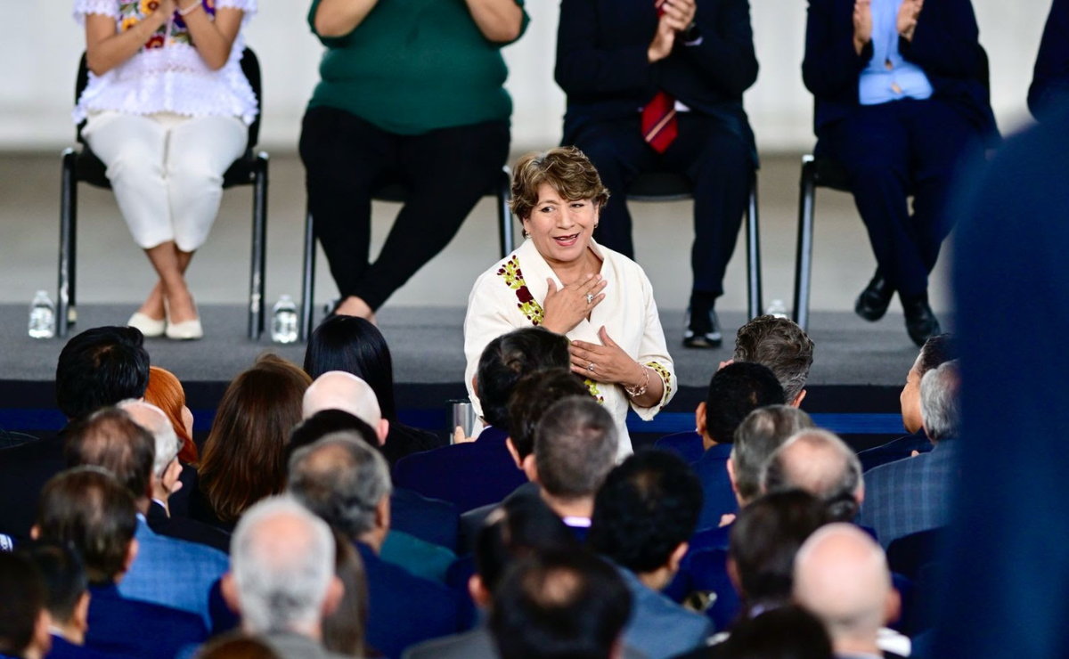 Delfina Gómez Álvarez, muestra su respaldo al "Plan México" presentado por la presidenta Claudia Sheinbaum Foto: Especial