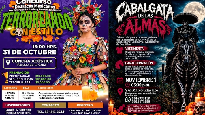 Cabalgata de las Ánimas y desfile de mascotas: así se vivirá el Día de Muertos en Cuautitlán