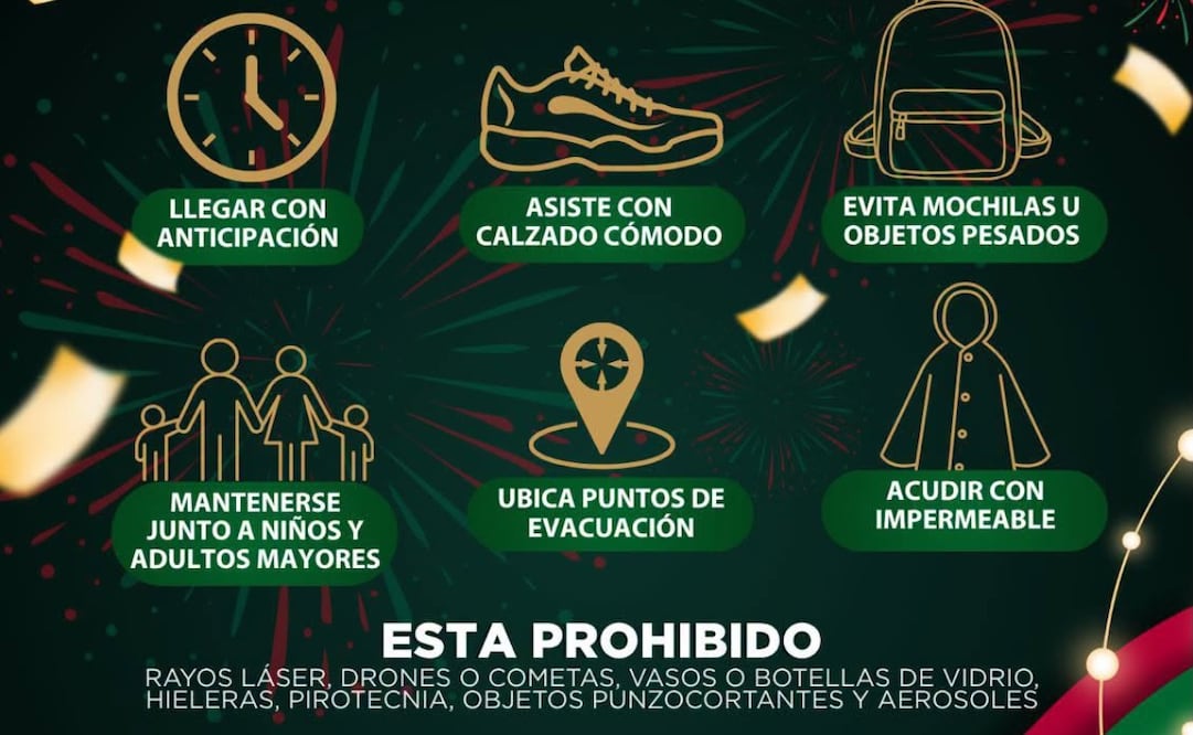 La Explanada Municipal de Valle de Chalco se alista para recibir a miles de familias en las celebraciones patrias. Foto Especial