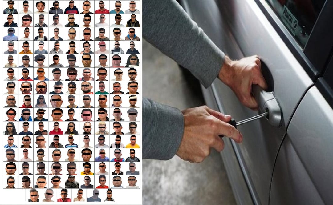 La FJGEM detuvo a 132 personas integrantes de 9 bandas delictivas dedicadas al robo de vehículo en Edomex. Foto: Especial