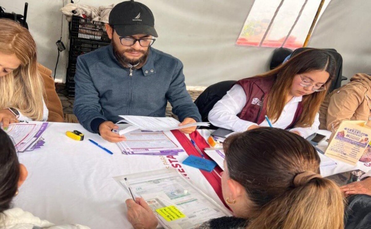 El registro se realiza de acuerdo con la letra inicial del primer apellido /  Fo o Secretaría del Bienestar Toluca