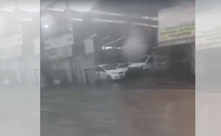 ¡Caos en el Valle de México! Lluvia y granizo inundan la Vía López Portillo y frenan al Mexibús