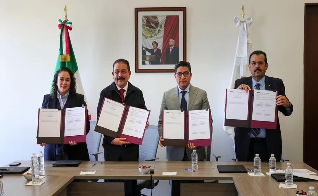 La Secretaría de Educación, Ciencia, Tecnología e Innovación signó un convenio de colaboración con la Junta Local del Instituto Nacional Electoral en la entidad / Foto: Especial