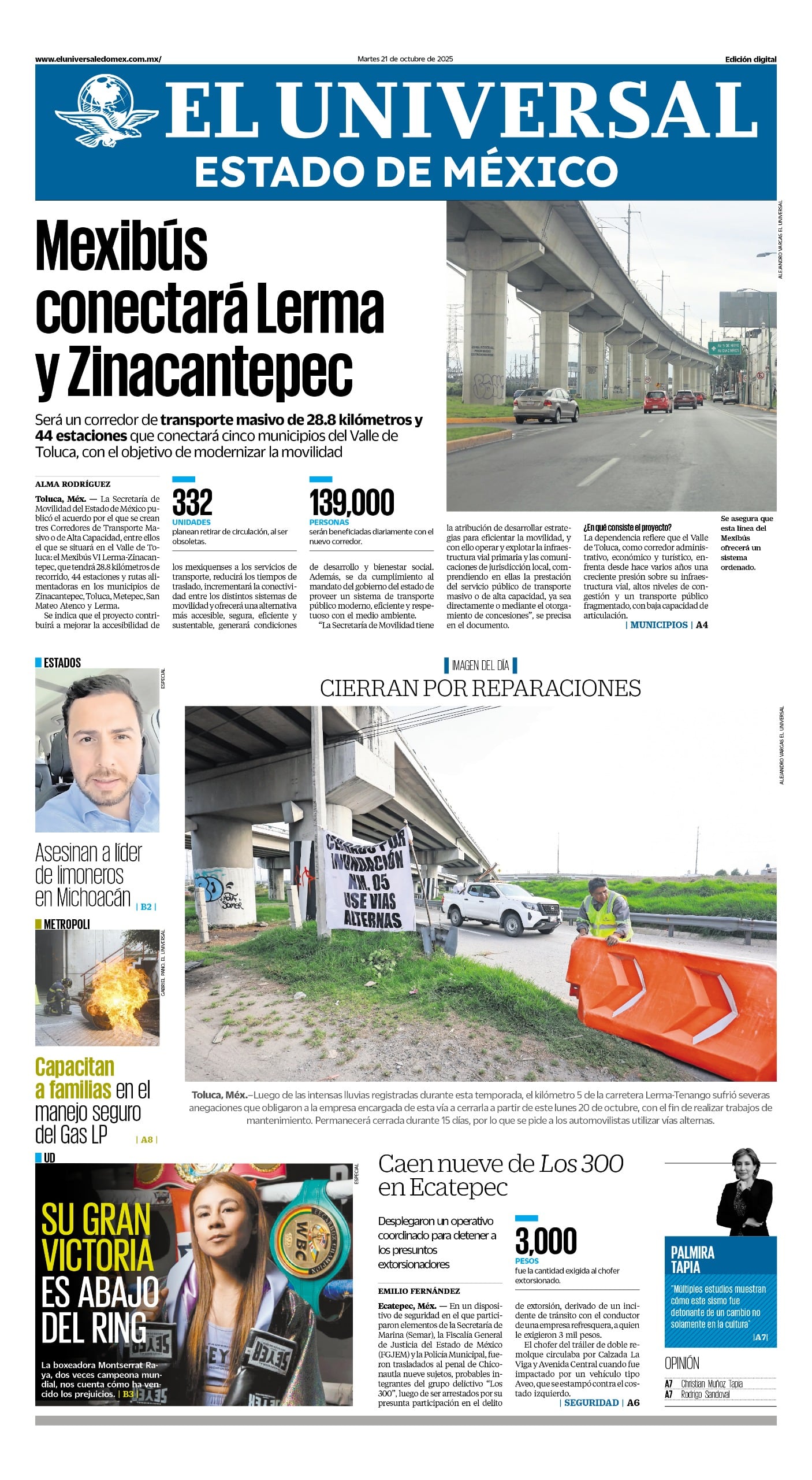 Portada 21 de octubre 2025