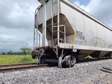 Falla mecánica provoca descarrilamiento de tren de carga en Coyotepec