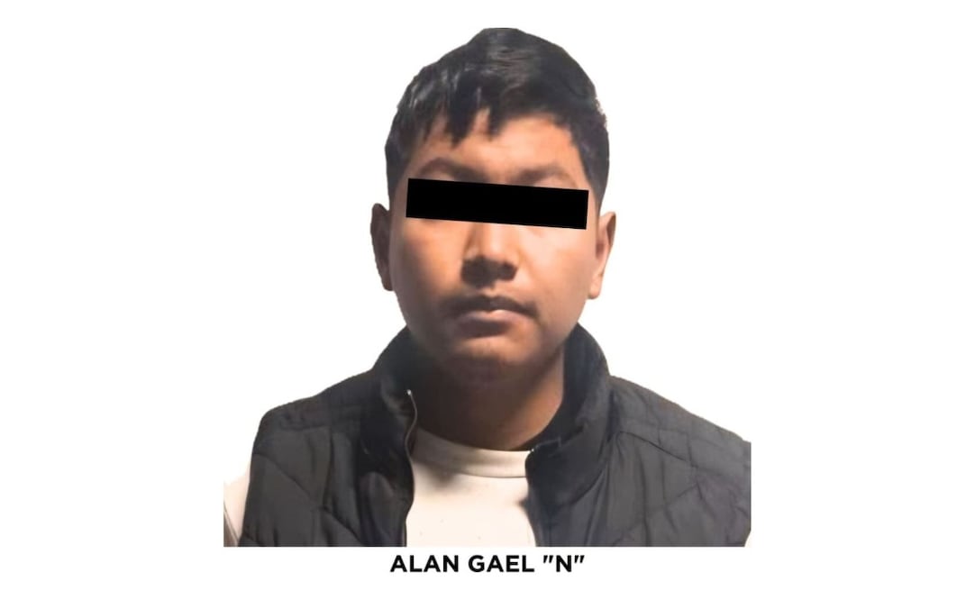 Elementos de la Fiscalía del Estado de México detuvieron a Alan Gael “N”, presunto implicado en el feminicidio. Foto Especial