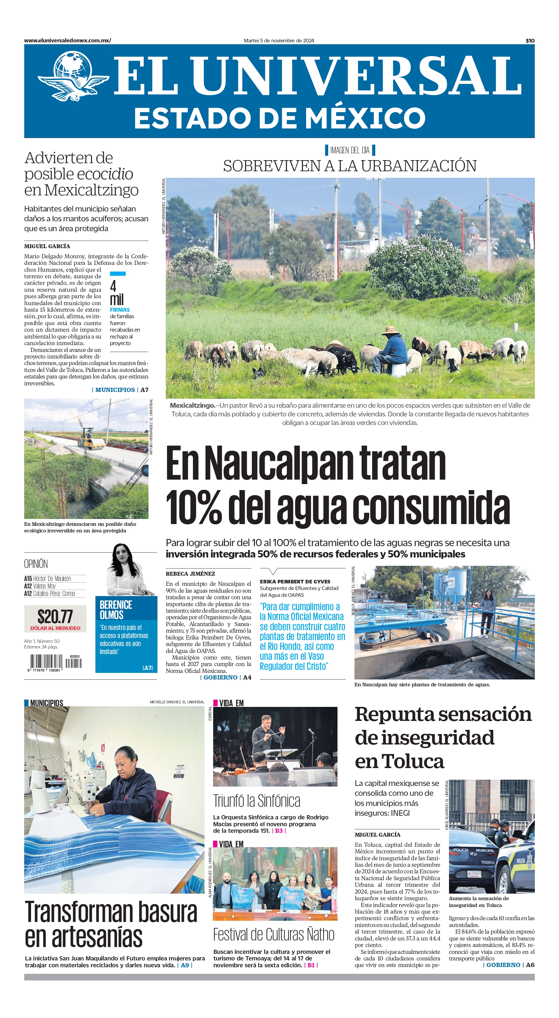 Portada Edomex 05 de noviembre