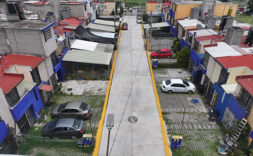 Con concreto hidráulico de alta durabilidad fueron pavimentados más de 8 mil metros cuadrados que tenían un rezago de 25 años. Foto Especial