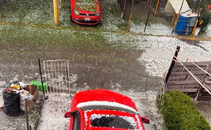 ¡Bajo el hielo! Granizada azota Cuautitlán Izcalli y transforma el paisaje en Lomas y Tepojaco